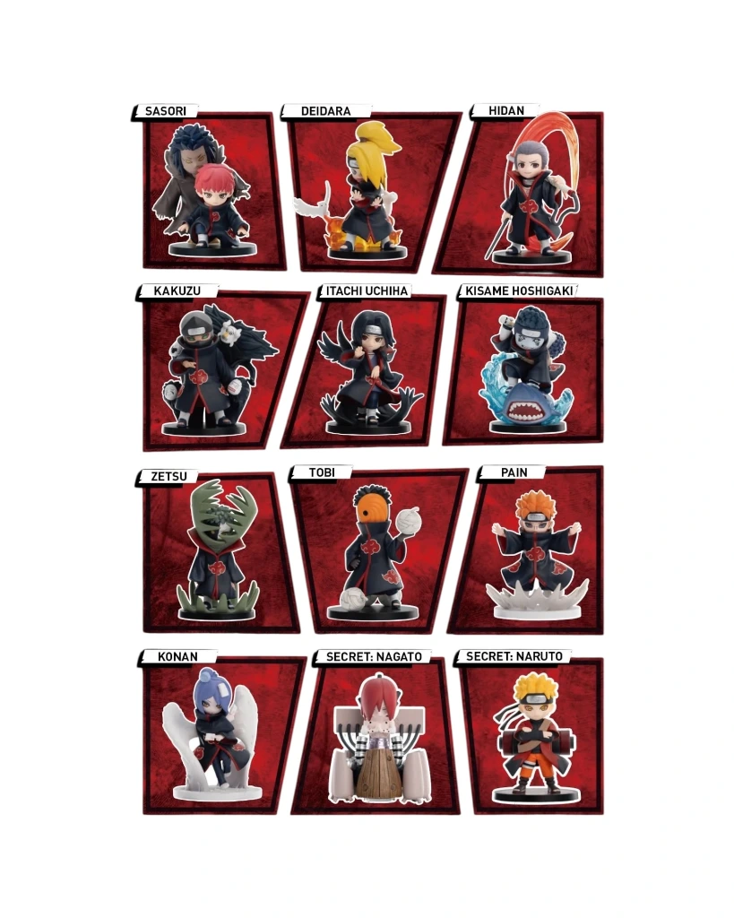 Pop Mart_ Naruto - Shippuden Series Battle Against Akatsuki Figure Blind Box Display.webp