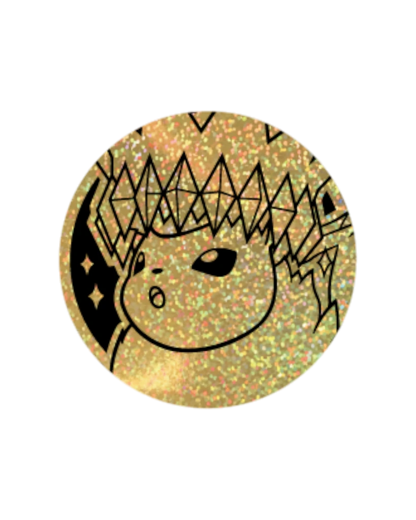 Terastal Gathering Coin Set Box - Flareon Rare Gold Coin.webp