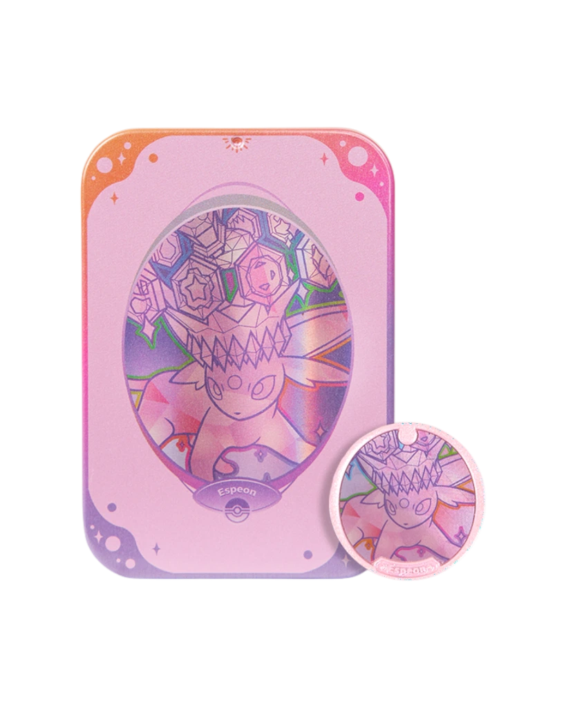 Terastal Gathering Status Coin Tin Box - Espeon Rare Tin.webp