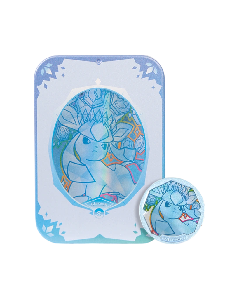 Terastal Gathering Status Coin Tin Box - Glaceon Rare Tin.webp