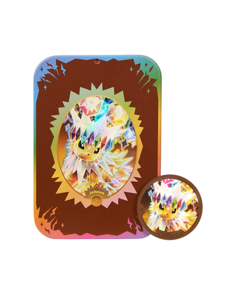 Terastal Gathering Status Coin Tin Box - Jolteon Common Tin.webp