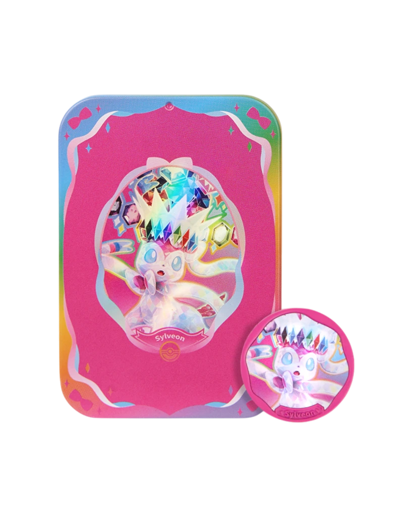 Terastal Gathering Status Coin Tin Box - Sylveon Common tin.webp