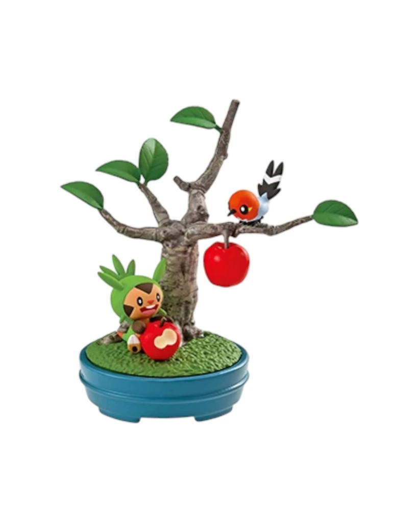 Pokemon Re-Ment Bonsai 2 Chespin & Fletchling.webp