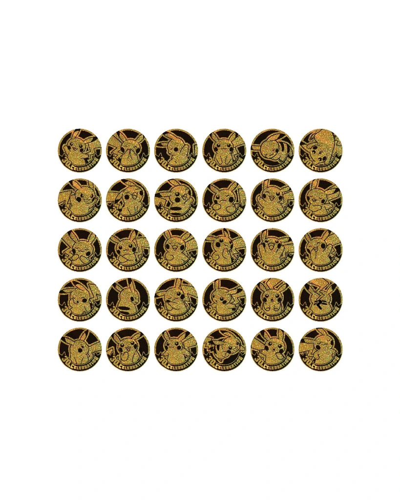 Pokemon 30th celebration coin set gold chinese.webp